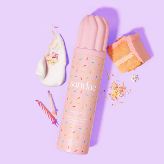 Sundae Birthday Cake Whipped Shower Foam