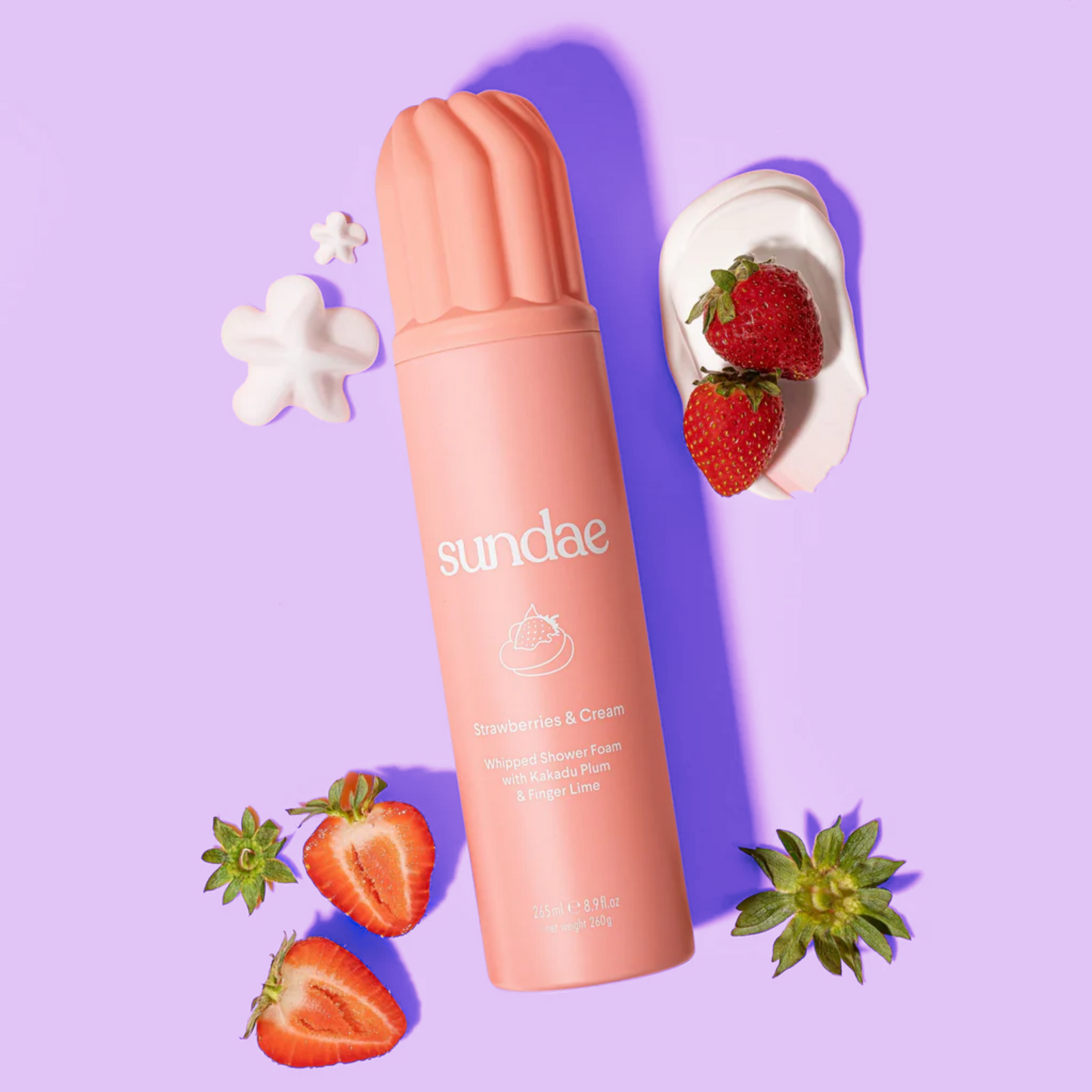 Sundae Strawberries & Cream Whipped Shower Foam